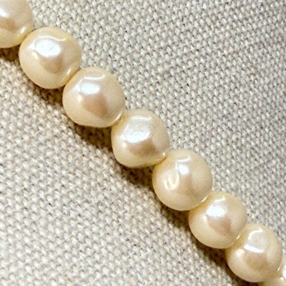 Vintage Imitation Pearl Necklace Classic Retro Old Money Coquette - Picture 4 of 7